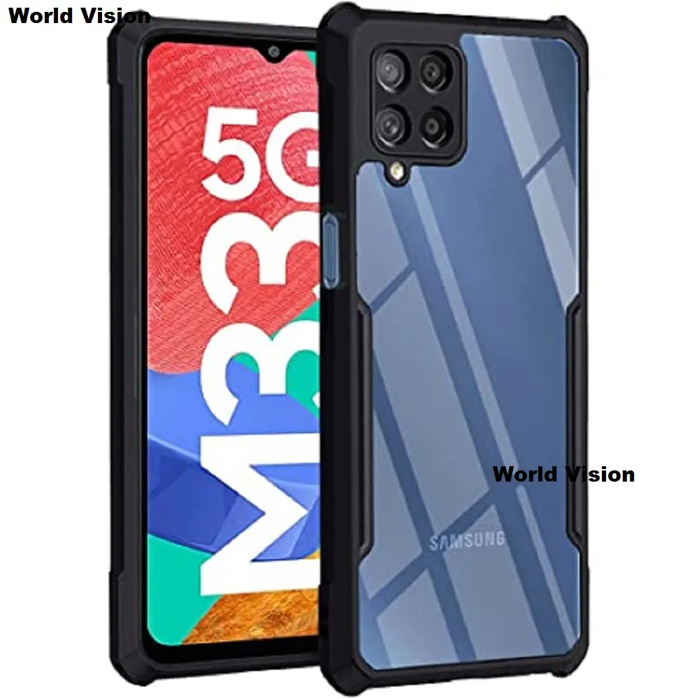 Xundd Back Cover for Samsung Galaxy M33 5G Transparent Hybrid Hard PC Back Bumper