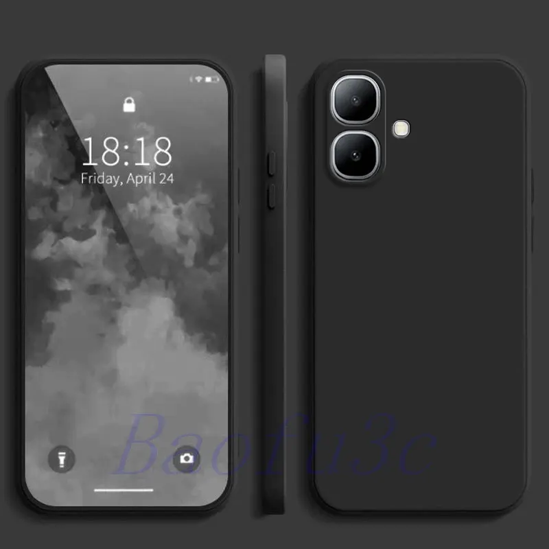 Premium Liquid Silicone Cover For Infinix Smart 20 Back Cover with full camera protection