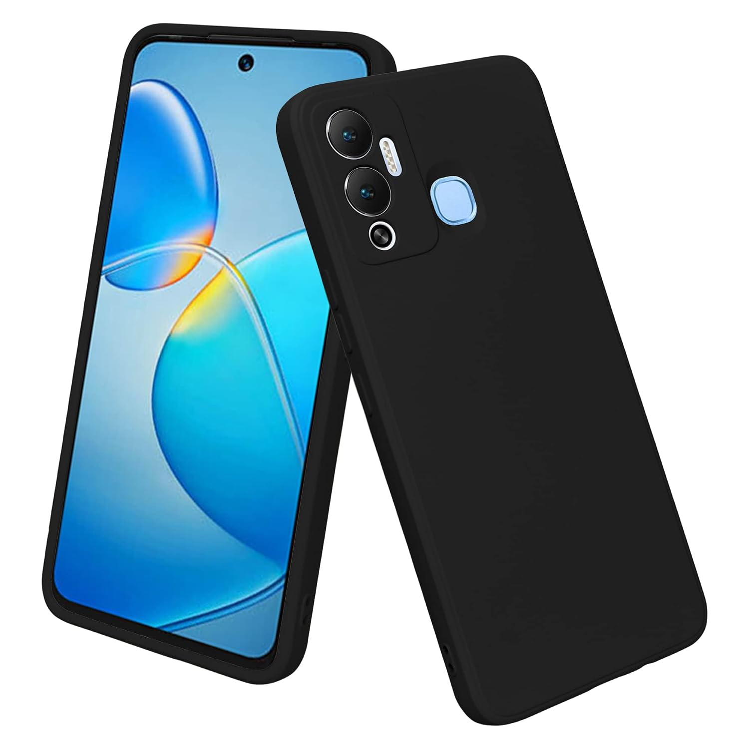 Premium Liquid Silicone Cover For Infinix Hot 12 Play Back Cover with full camera protection Silicone Phone Cases Price in Bangladesh - Mobile.com.bd