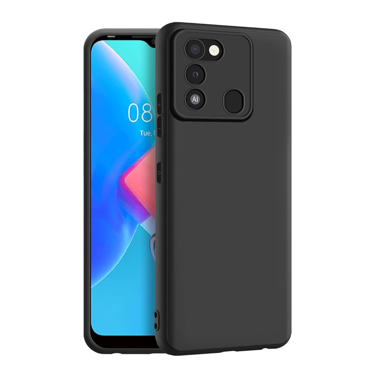 Premium Liquid Silicone Cover For Tecno Spark Go 2022 Back Cover with full camera protection Silicone Phone Cases Price in Bangladesh - Mobile.com.bd
