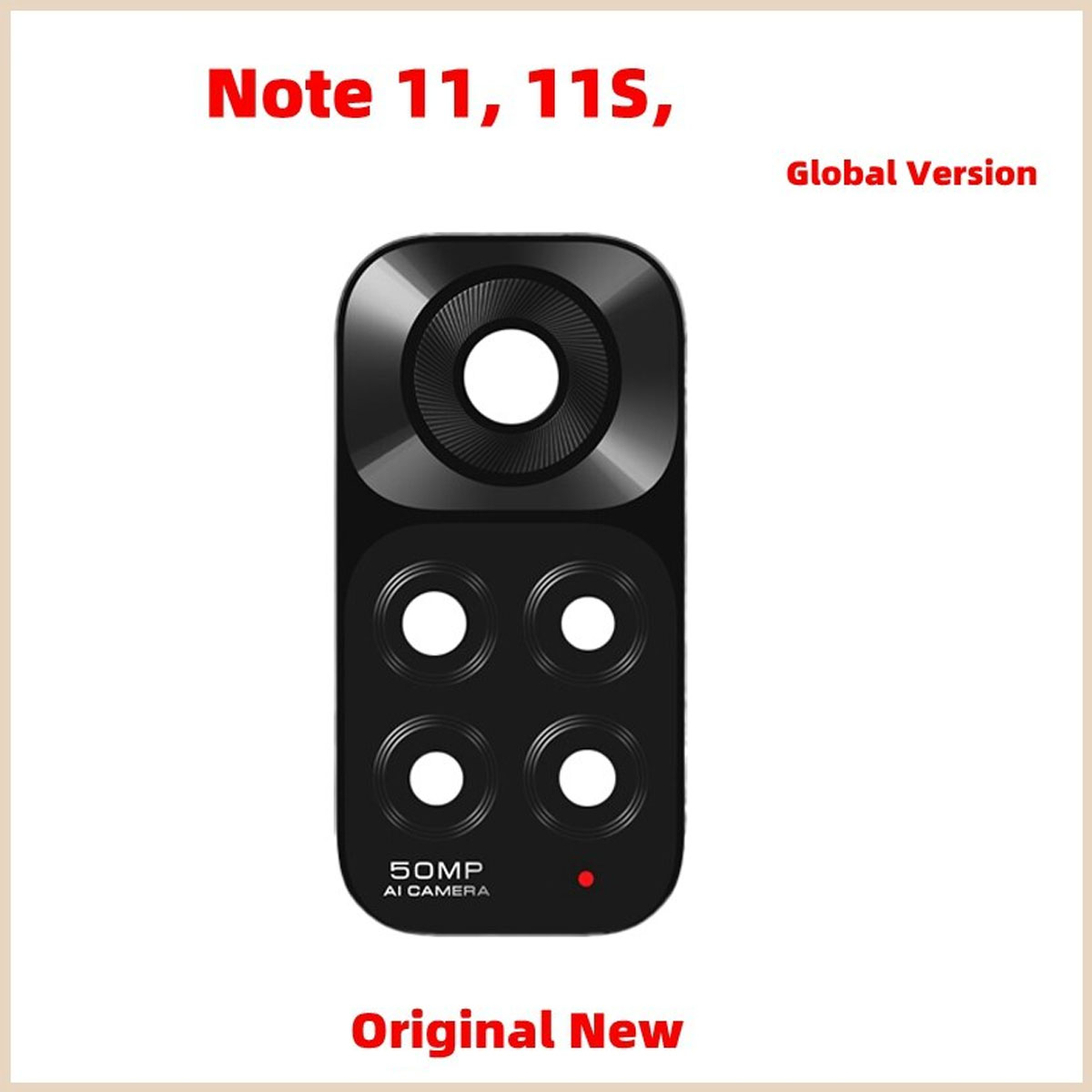 Original Camera Lens Glass For Xiaomi Redmi Note 11 , 11S,  Back Camera Glass Lens Smartphone Parts Full Body Casing Price in Bangladesh - Mobile.com.bd