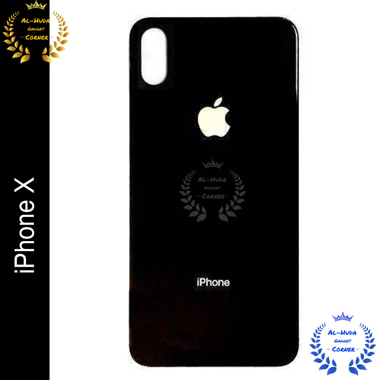 Replacement Backshell Glass Back Panel for iPhone X Battery Back Door Housing With Logo back shell Full Body Casing Price in Bangladesh - Mobile.com.bd