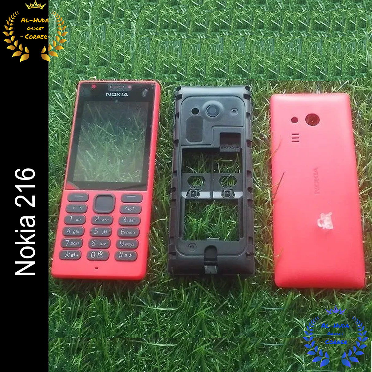Full Body Casing for Nokia 216 Full Complete Mobile Casing / Cashing / Housing with Body (Best Quality) - Price in Bangladesh
