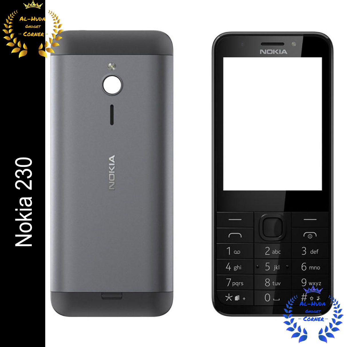 For Nokia 230 Steel Front & Backside Mobile Casing / Housing With Body Built For Best Quality And Long Term Use (Best Quality) Full Body Casing Price in Bangladesh - Mobile.com.bd