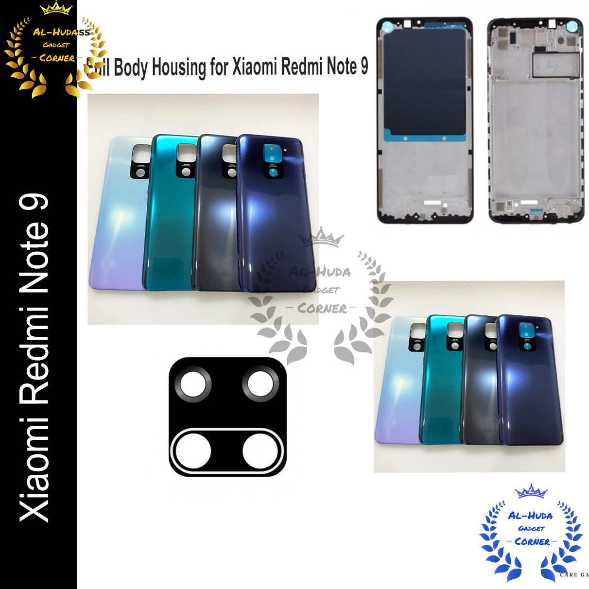 Full Body Housing for Xiaomi Redmi Note 9 (LCD Frame Panel, Middle Frame and Back Panel) Full Body Casing Price in Bangladesh - Mobile.com.bd