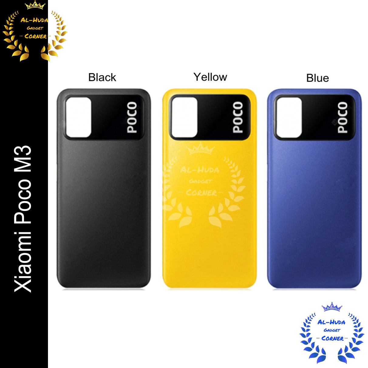 For Xiaomi Poco M3 Battery Cover Back  Rear Door Housing Case POCO M3 Back Panel PocoM3 Battery Cover Full Body Casing Price in Bangladesh - Mobile.com.bd