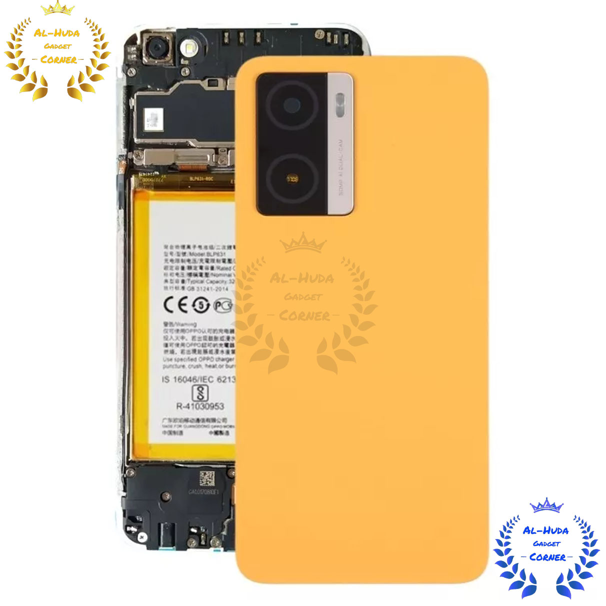 Original For OPPO A77 Battery Cover Door Back Housing Rear Case For OPPO A77 Battery Door Replacement Parts + Camera Lens Full Body Casing Price in Bangladesh - Mobile.com.bd
