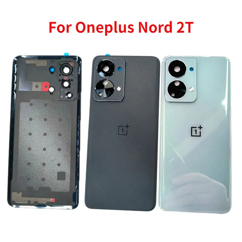 Replacement Backshell Glass Panel for OnePlus Nord 2T 5G Battery Back Door Housing - Blue Full Body Casing Price in Bangladesh - Mobile.com.bd