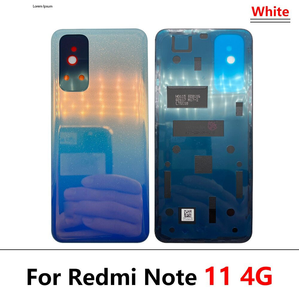 Replacement Backshell Glass Pane Housing for Xiaomi Redmi Note 11 Battery Back Door Glass Panel Full Body Casing Price in Bangladesh - Mobile.com.bd