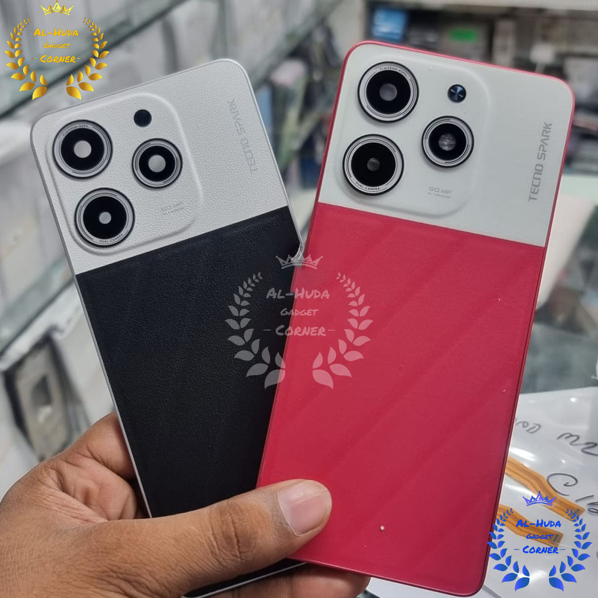For Tecno Spark 10 Pro Original Backshell + middle fram Replacement Back Battery Cover Full Body Casing Price in Bangladesh - Mobile.com.bd