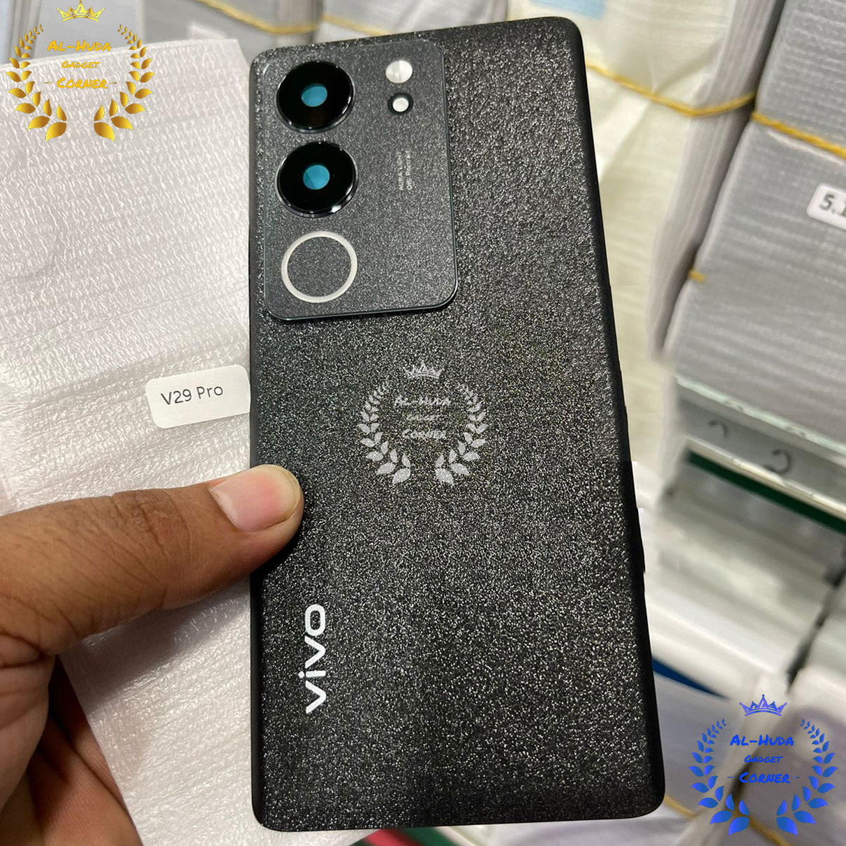 Replacement Backshell Glass Panel for Vivo V29 Pro With Camera Lens Battery Back Door Housing 100% Original Full Body Casing Price in Bangladesh - Mobile.com.bd