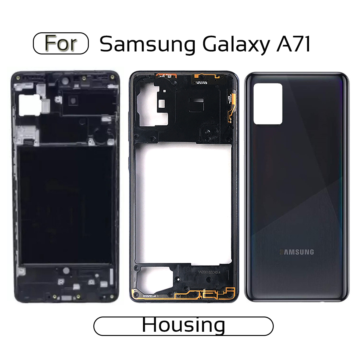 Full Body For Samsung Galaxy A71 BackShell Housing Battery Cover Replacement parts Full Body Casing Price in Bangladesh - Mobile.com.bd