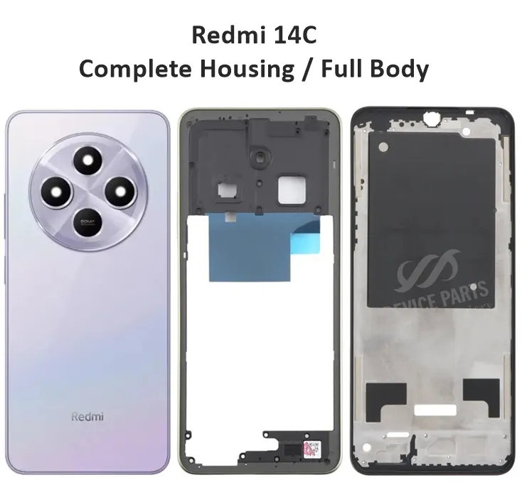 Full Body For Xiaomi Redmi 14C BackShell Housing Battery Cover Replacement parts Back Panels & Housings Price in Bangladesh - Mobile.com.bd