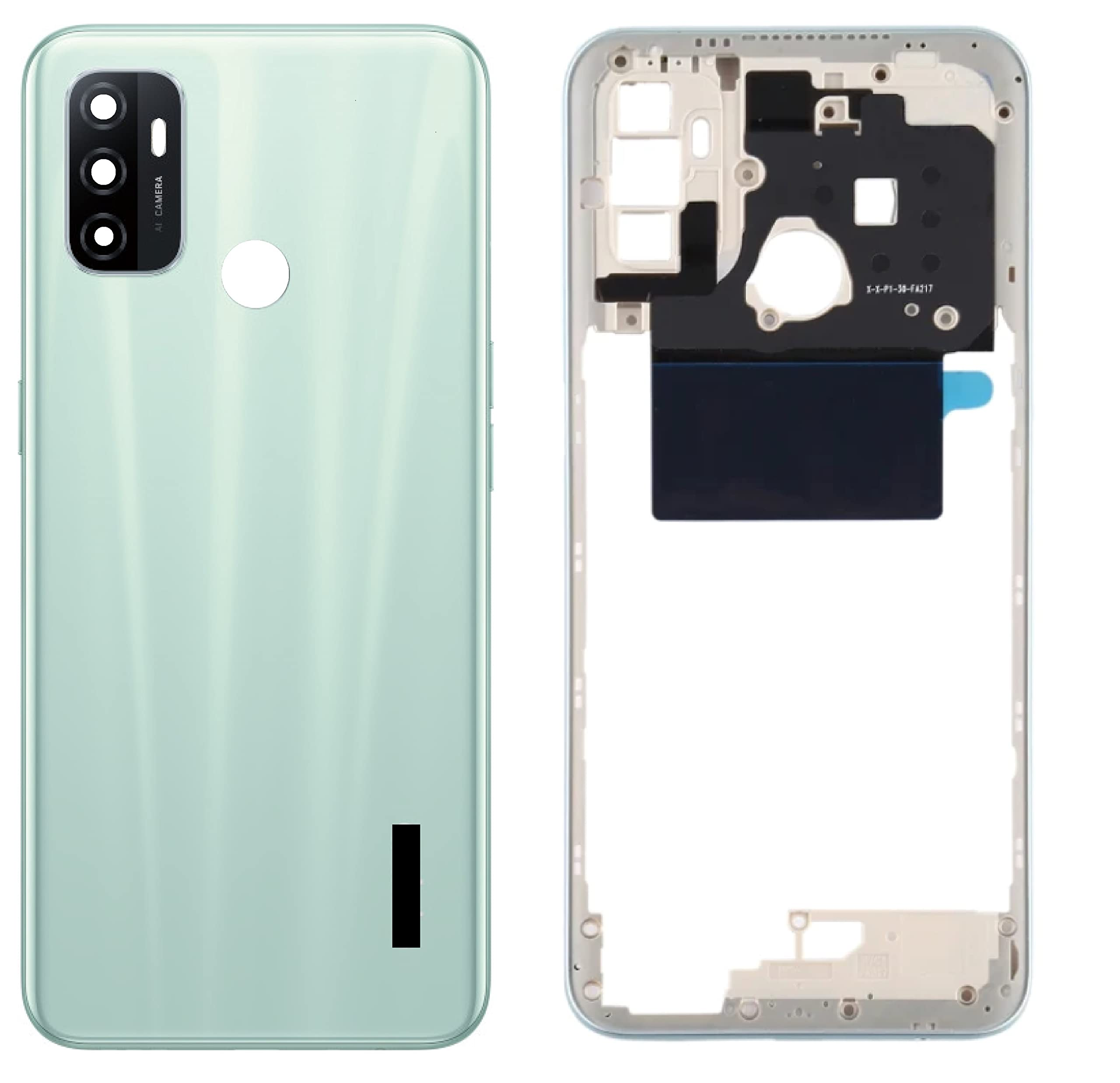 Oppo A32 Housing Middle Frame With Side Button and Camera Lens Complete Body Casing Replacement For Oppo A32 Full Body Casing Price in Bangladesh - Mobile.com.bd