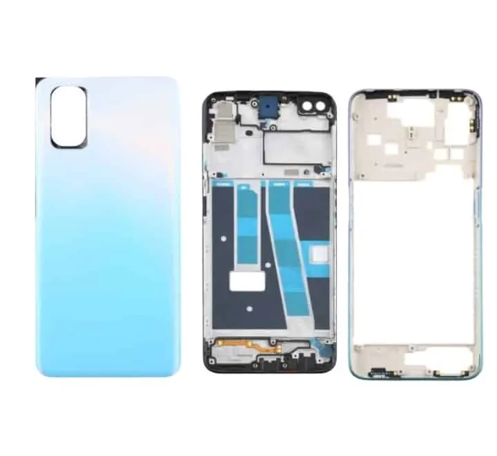 Oppo A52 Housing Middle Frame With Side Button and Camera Lens Complete Body Casing Replacement For Oppo A52 Full Body Casing Price in Bangladesh - Mobile.com.bd