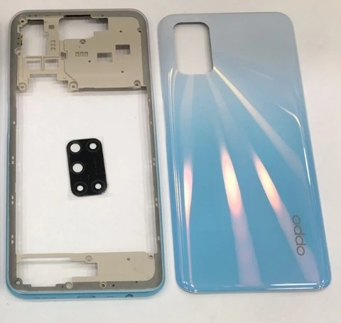 Oppo A92 4G Housing Middle Frame With Side Button and Camera Lens Complete Body Casing Replacement For Oppo A92 4G Full Body Casing Price in Bangladesh - Mobile.com.bd