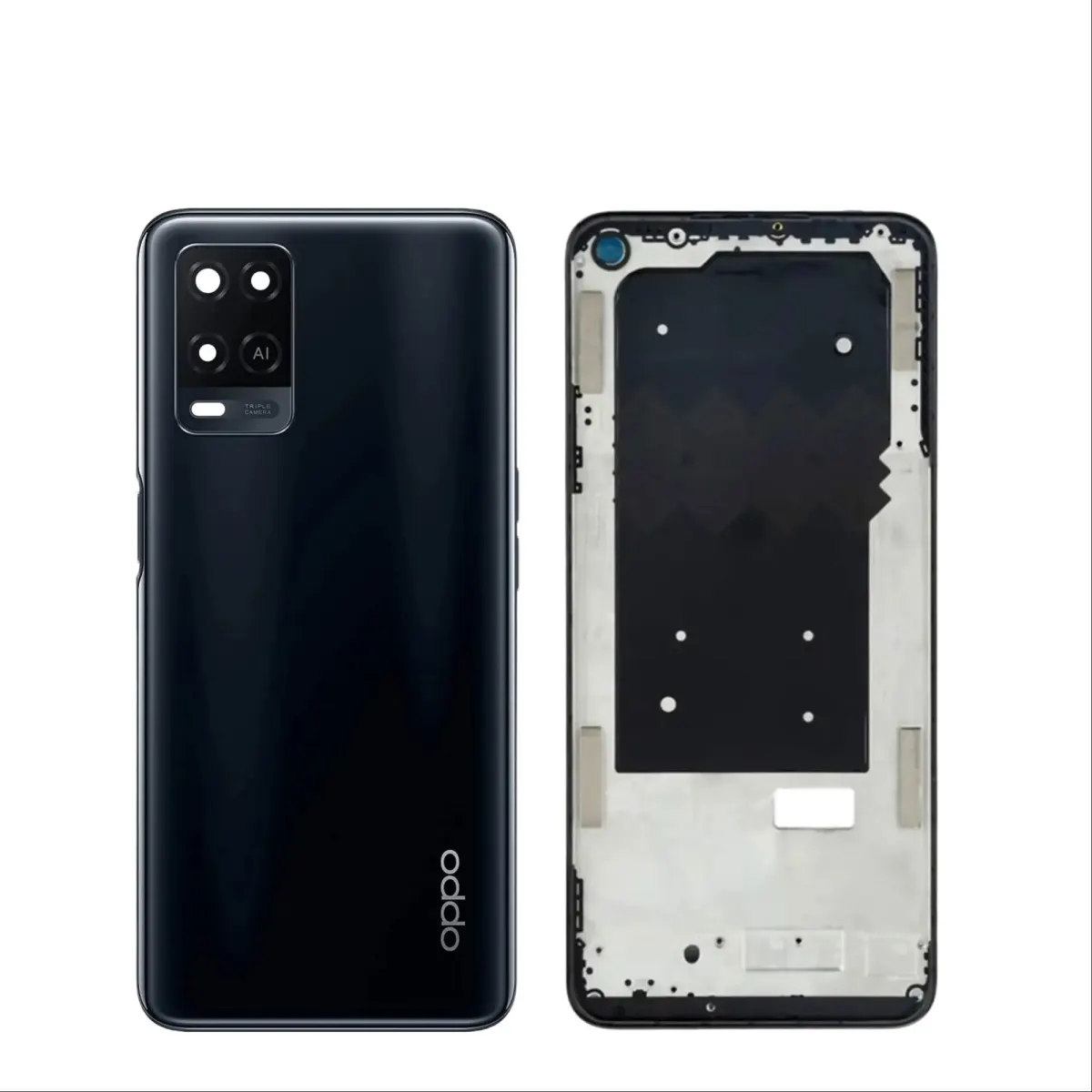 Oppo A54 Housing Middle Frame With Side Button and Camera Lens Complete Body Casing Replacement For Oppo A54 Full Body Casing Price in Bangladesh - Mobile.com.bd