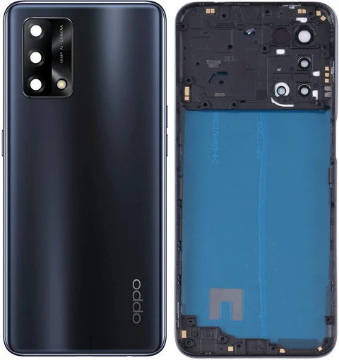 Oppo F19 Housing Middle Frame With Side Button and Camera Lens Complete Body Casing Replacement For Oppo F19 Full Body Casing Price in Bangladesh - Mobile.com.bd