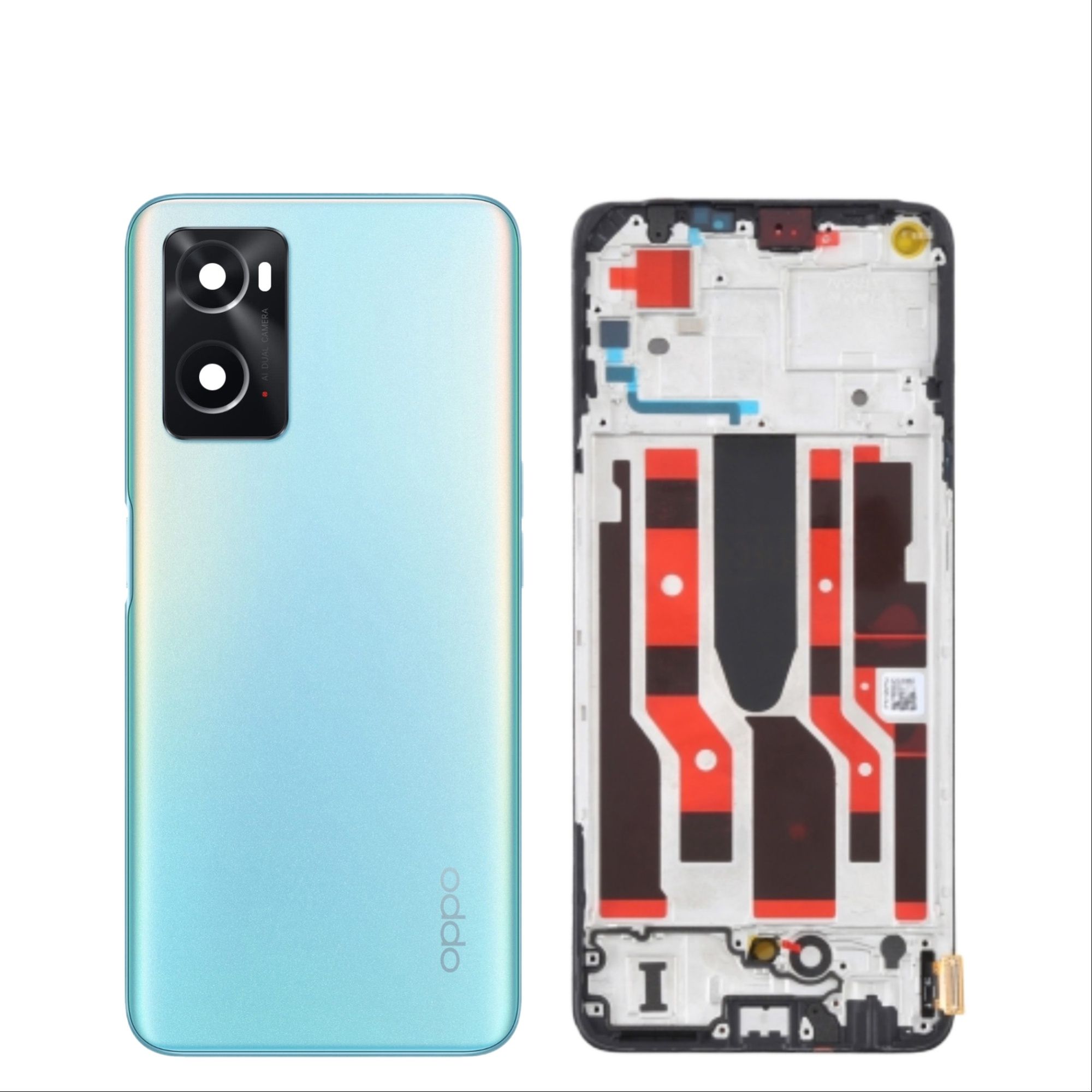 Oppo A96 Housing Middle Frame With Side Button and Camera Lens Complete Body Casing Replacement For Oppo A96 Full Body Casing Price in Bangladesh - Mobile.com.bd