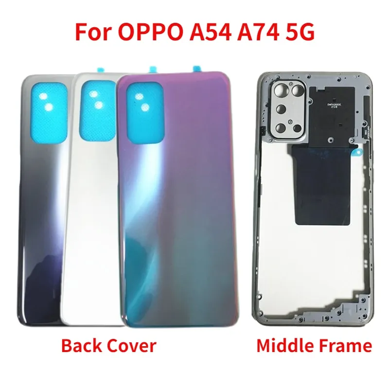 Oppo A74 5G Housing Middle Frame With Side Button and Camera Lens Complete Body Casing Replacement For Oppo A74 5G Full Body Casing Price in Bangladesh - Mobile.com.bd