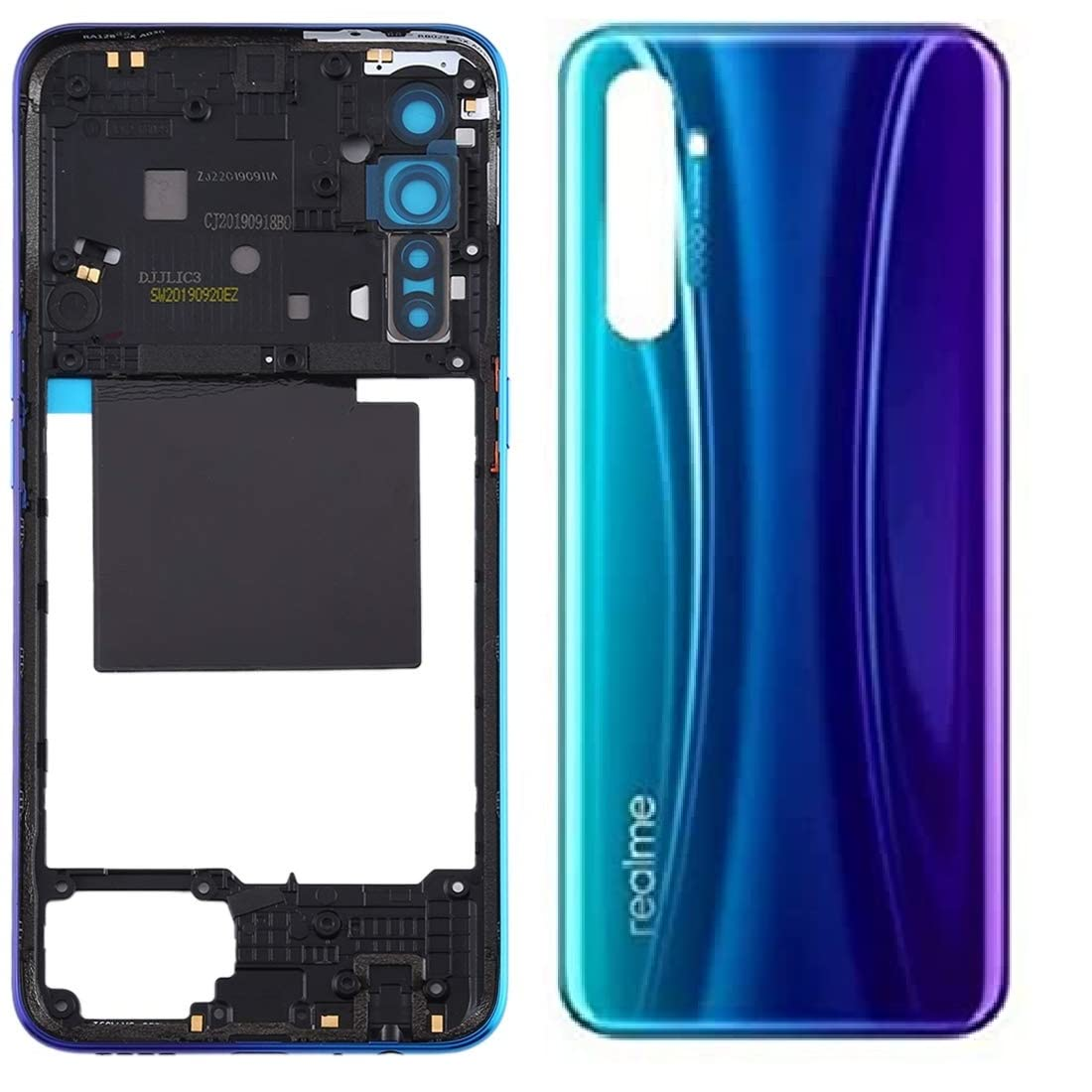 Realme X2 Housing Middle Frame With Side Button and Camera Lens Complete Body Casing Replacement For Realme X2 Full Body Casing Price in Bangladesh - Mobile.com.bd