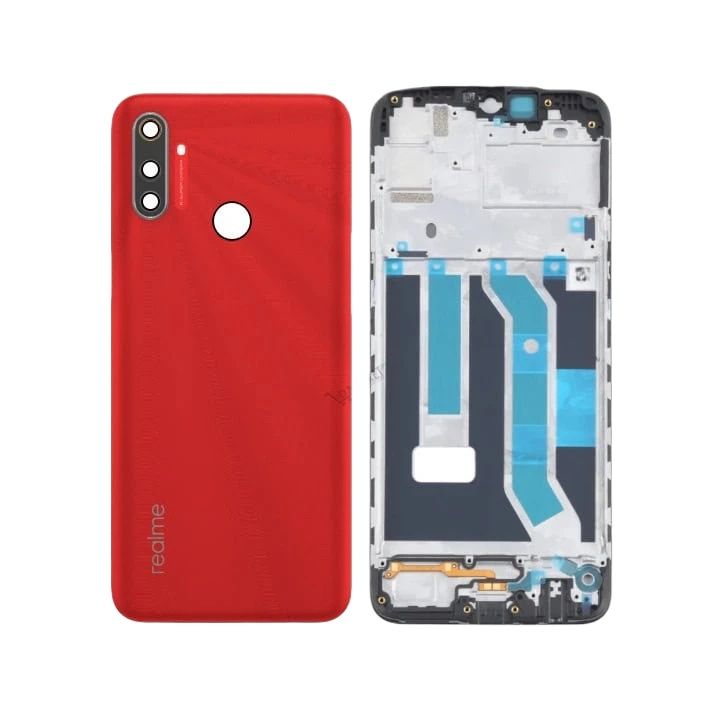Realme C3 Housing Middle Frame With Side Button and Camera Lens Complete Body Casing Replacement For Realme C3 - Price in Bangladesh