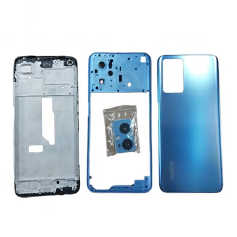 Realme 9i Housing Middle Frame With Side Button and Camera Lens Complete Body Casing Replacement For Realme 9i Full Body Casing Price in Bangladesh - Mobile.com.bd