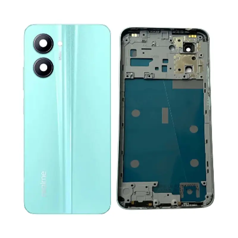 Realme C33 Housing Middle Frame With Side Button and Camera Lens Complete Body Casing Replacement For Realme C33 Full Body Casing Price in Bangladesh - Mobile.com.bd