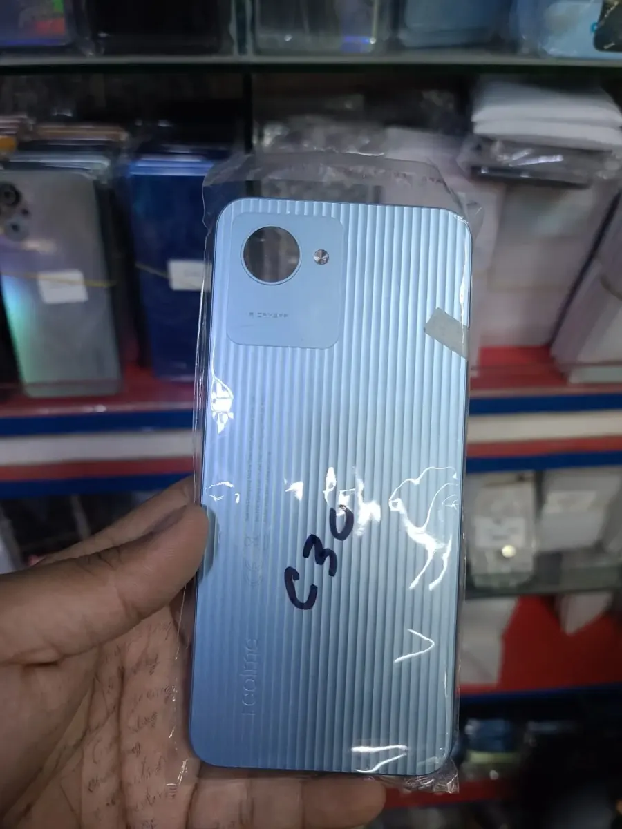 Realme C30s Housing Middle Frame With Side Button and Camera Lens Complete Body Casing Replacement For Realme C30s Full Body Casing Price in Bangladesh - Mobile.com.bd