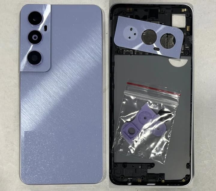 Realme C65 4G Housing Middle Frame With Side Button and Camera Lens Complete Body Casing Replacement For Realme C65 4G - Price in Bangladesh