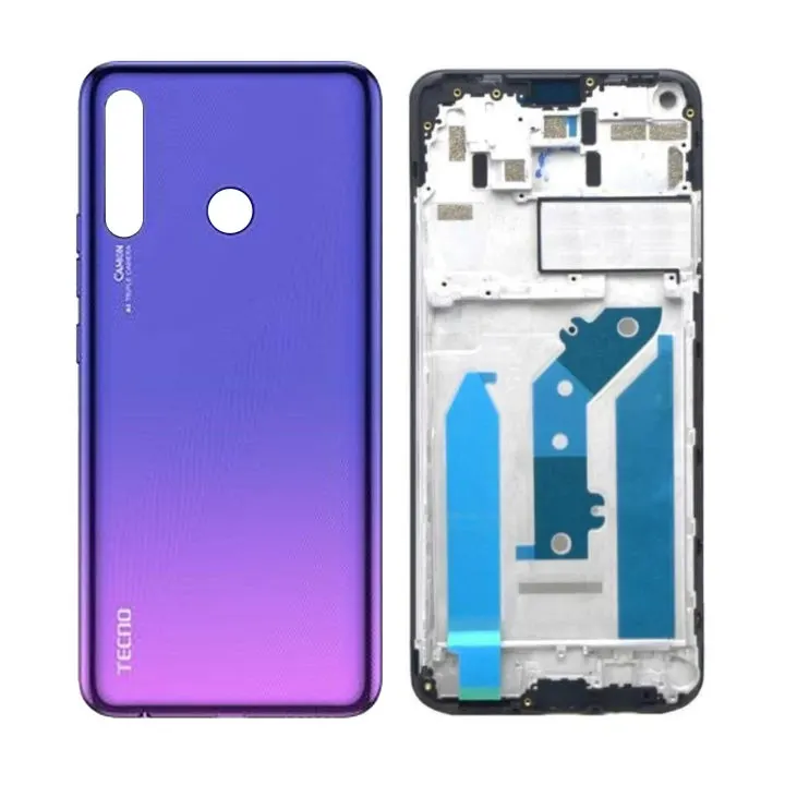 Tecno Camon 12 Air Housing Middle Frame With Side Button and Camera Lens Complete Body Casing Replacement For Tecno Camon 12 Air Full Body Casing Price in Bangladesh - Mobile.com.bd