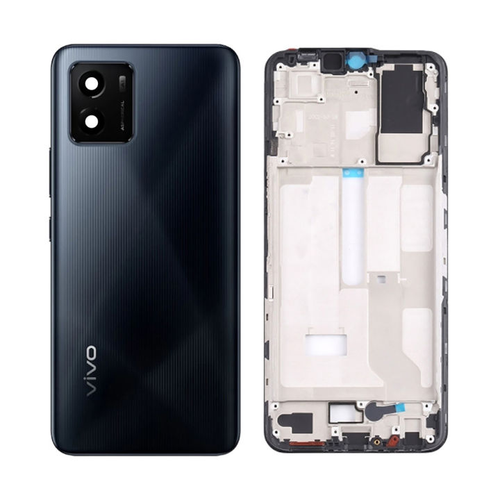 Vivo Y01 Housing Middle Frame With Side Button and Camera Lens Complete Body Casing Replacement For Vivo Y01 Full Body Casing Price in Bangladesh - Mobile.com.bd