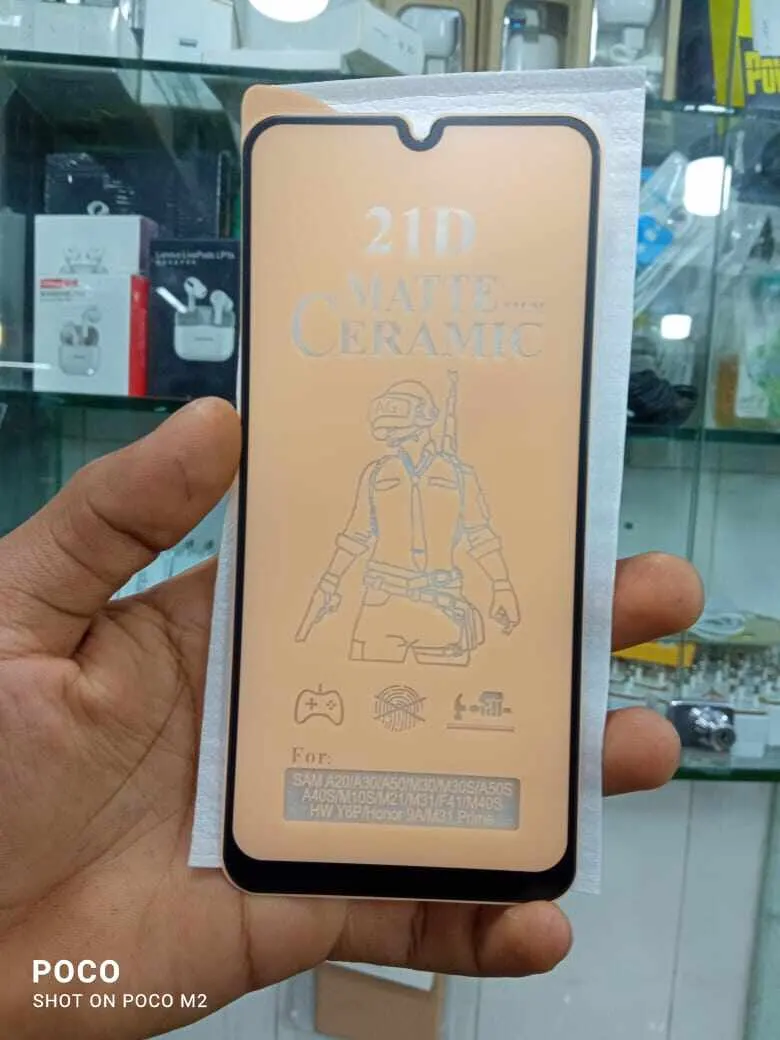 For Xiaomi Redmi Poco m2 Pro/Poco x3/ x3 pro /x3 nfc/poco f3/ x3 GTMatte Finish Ceramic's Matte Tempered Glass Screen Protector - Clear - Price in Bangladesh