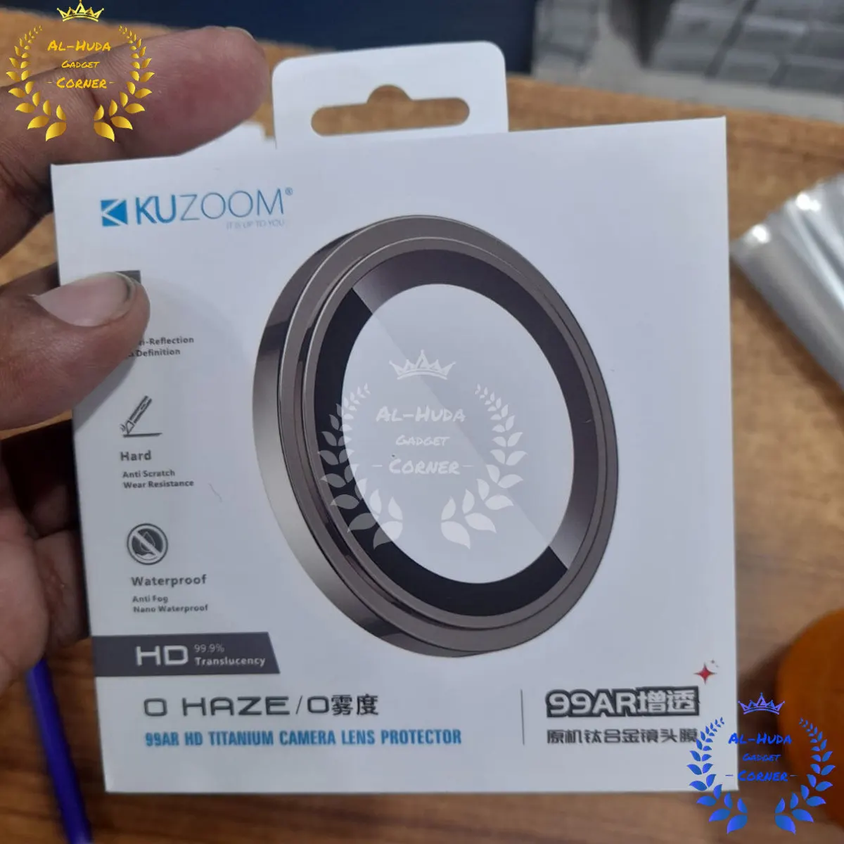 iPhone 15 pro / 15 Pro Max / Kuzoom Tempered Glass Metal Ring Camera Lens Protector Film (Best Quality) Camera Lens Protectors Price in Bangladesh - Mobile.com.bd