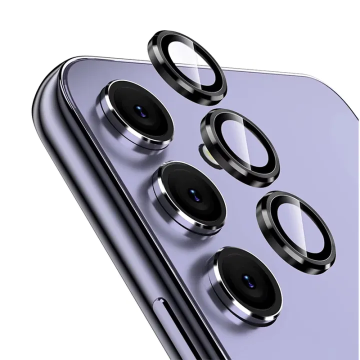 For Samsung Galaxy A15 4G / 5G Camera Protector WSKEN Metal Ring Tempered Glass Camera Lens Protector - Price in Bangladesh