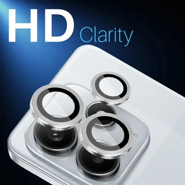 For Xiaomi Redmi Note 14 5G Camera Protector WSKEN Metal Ring Tempered Glass Camera Lens Protector - Price in Bangladesh