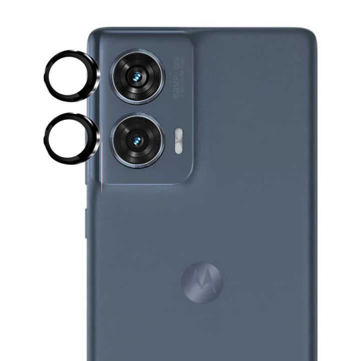 For Motorola Edge 50 Fusion Camera Protector WSKEN Metal Ring Tempered Glass Camera Lens Protector Camera Lens Protectors Price in Bangladesh - Mobile.com.bd