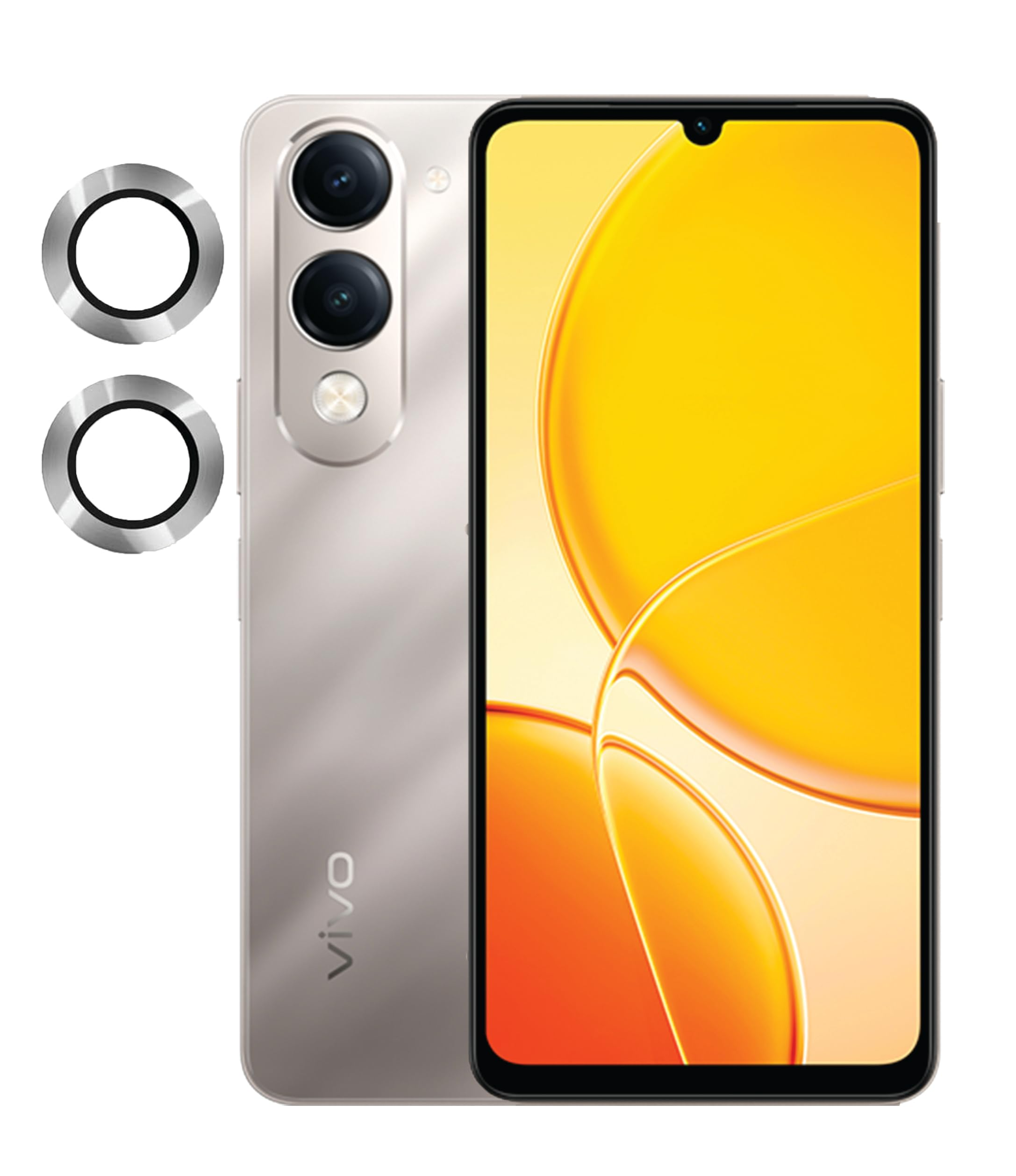 For vivo Y04 / vivo Y29S 5G Camera Protector WSKEN Metal Ring Tempered Glass Camera Lens Protector Camera Lens Protectors Price in Bangladesh - Mobile.com.bd