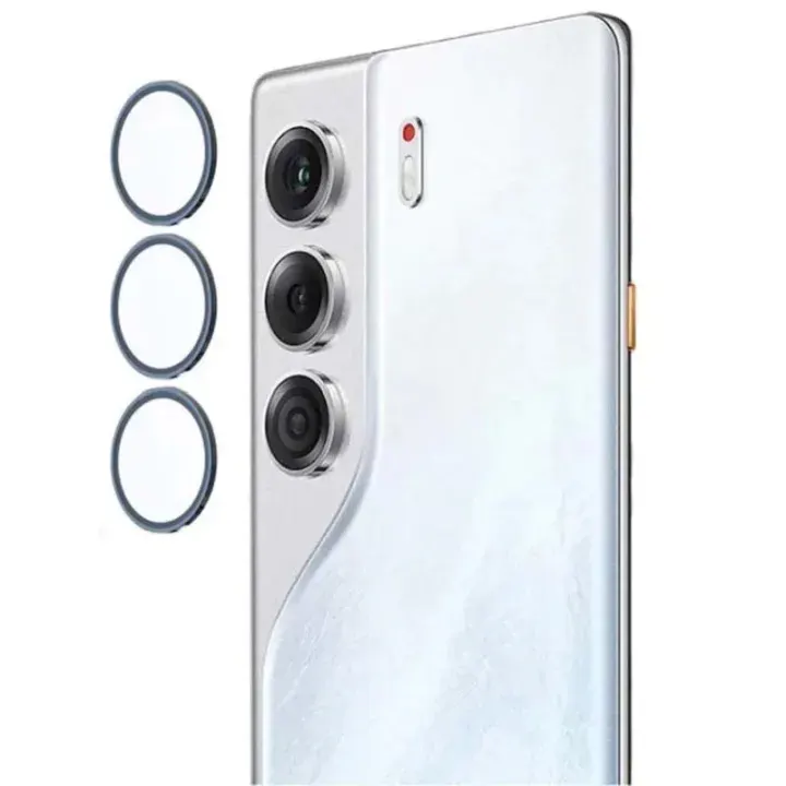 For Tecno Camon 40 Camera Protector WSKEN Metal Ring Tempered Glass Camera Lens Protector - Price in Bangladesh