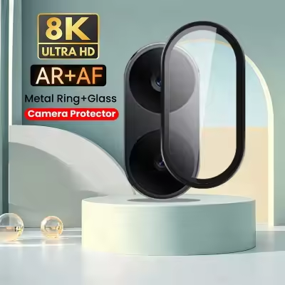 Camera Protector For Redmi Turbo 5/Poco X8 Pro WSKEN Metal Ring Tempered Glass Camera Lens Protector Camera Lens Protectors Price in Bangladesh - Mobile.com.bd