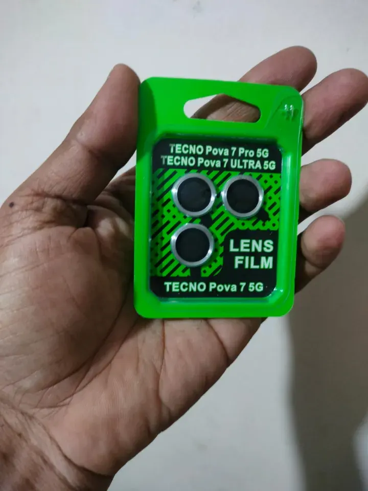 Camera Protector For Tecno Pova 7 5G WSKEN Metal Ring Tempered Glass Camera Lens Protector - Price in Bangladesh