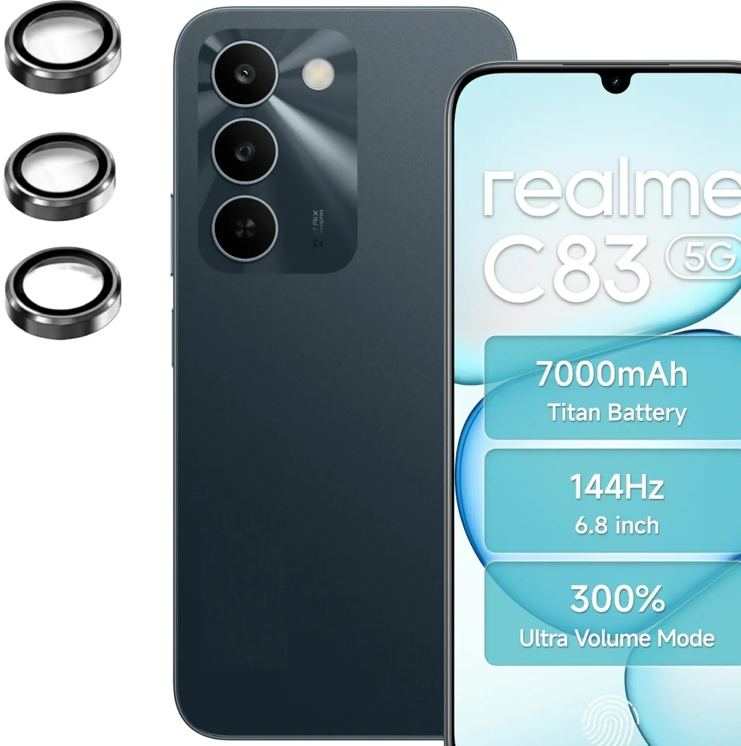 Camera Protector For Realme C83 5G WSKEN Metal Ring Tempered Glass Camera Lens Protector Camera Lens Protectors Price in Bangladesh - Mobile.com.bd