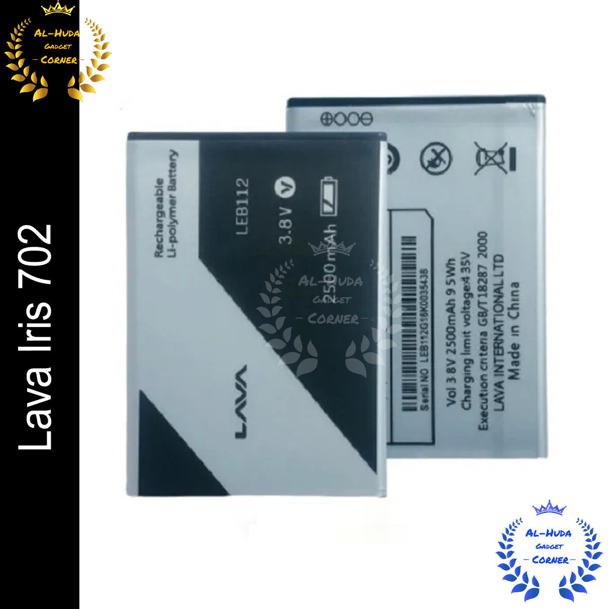Lava LEB112 Original Battery For Lava Iris 702 2000 mAh Battery 1 pice (Best Quality) - Price in Bangladesh