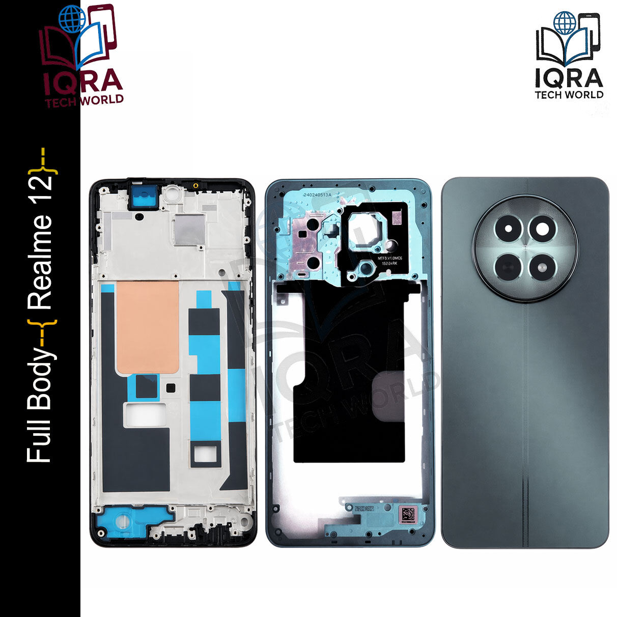 Realme 12 Full Body Housing / Middle Frame Chassis with Back Panel Replacement Parts Price in Bangladesh - Mobile.com.bd
