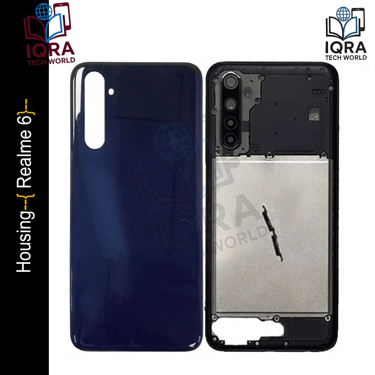 Realme 6 (Backshell) Back Panel with Side Frame Housing Replacement Parts Price in Bangladesh - Mobile.com.bd