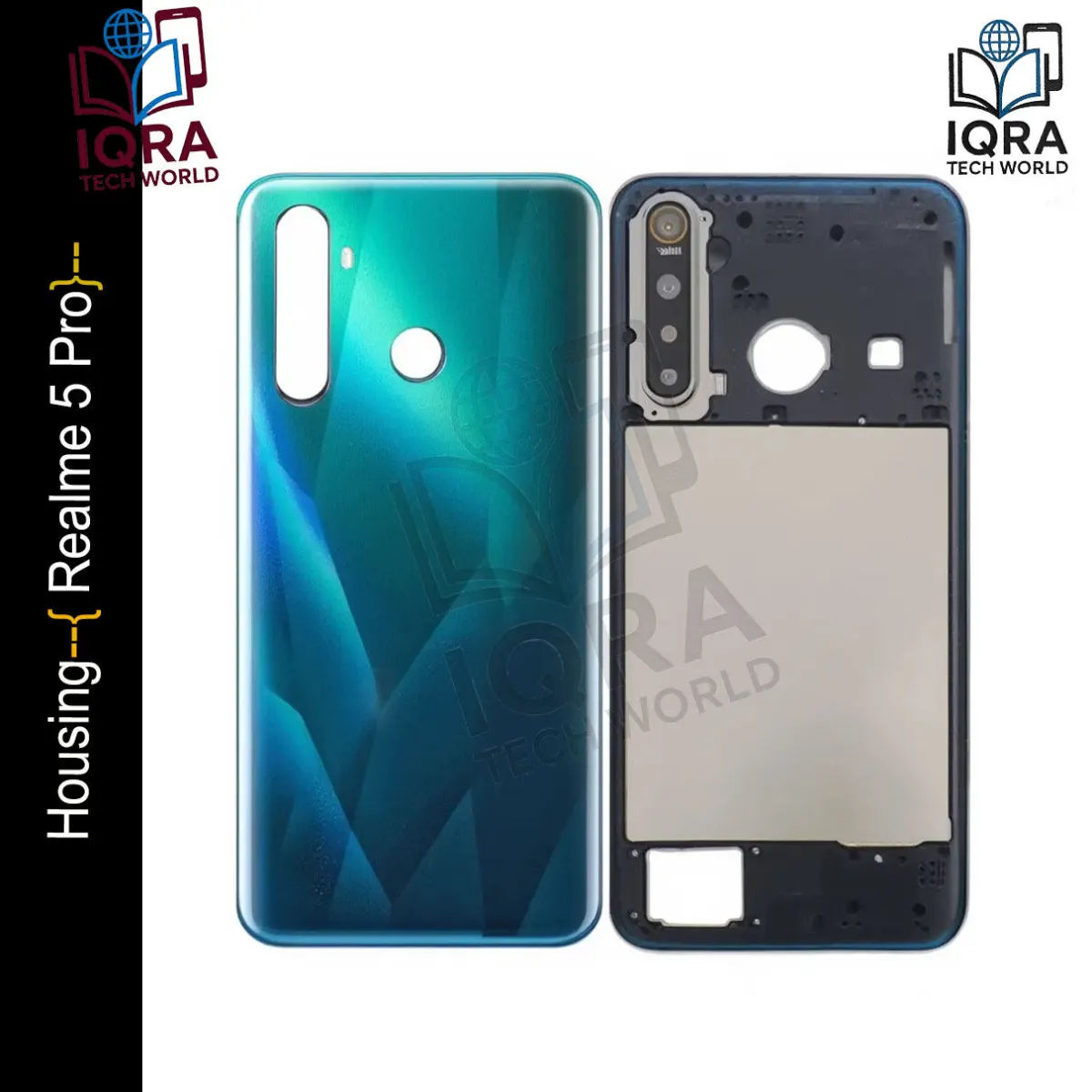 Realme 5 Pro (Backshell) Back Panel with Side Frame Housing(Green) Back Panels & Housings Price in Bangladesh - Mobile.com.bd
