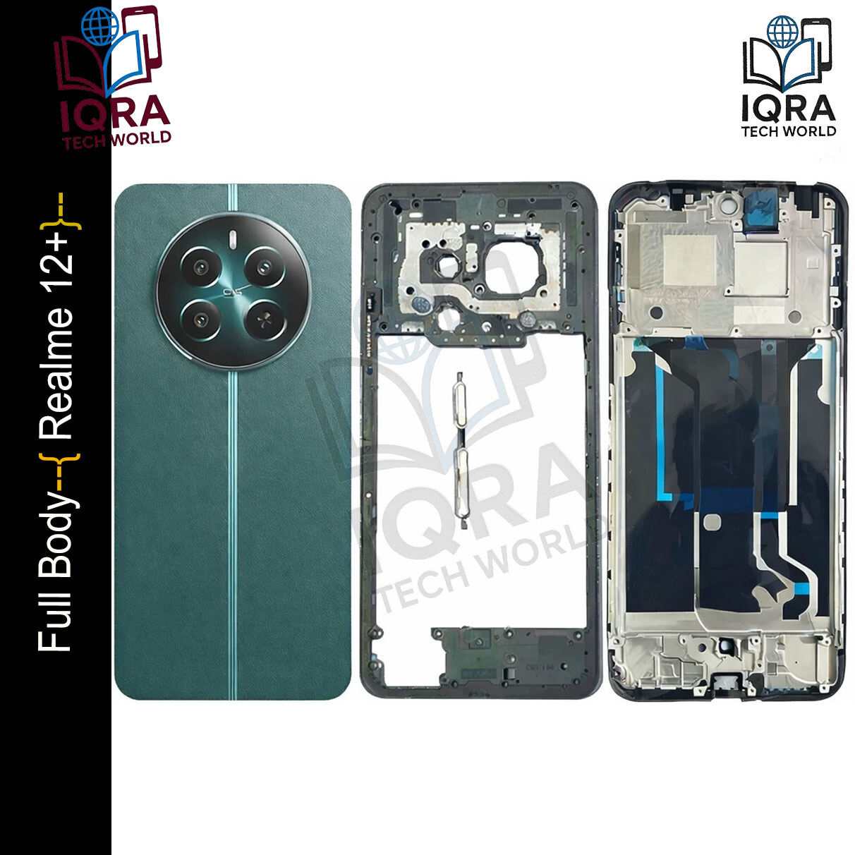 Realme 12+ Full Body Housing / Middle Frame Chassis with Back Panel Replacement Parts Price in Bangladesh - Mobile.com.bd