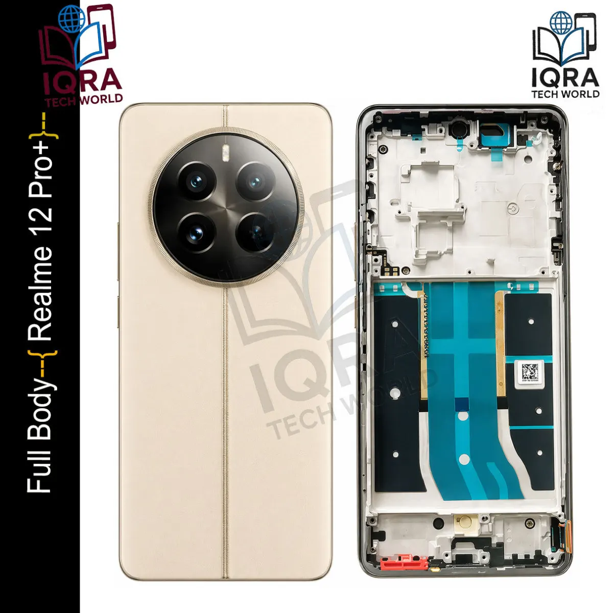 Realme 12 Pro+ Full Body Housing / Middle Frame Chassis with Back Panel Replacement Parts Price in Bangladesh - Mobile.com.bd