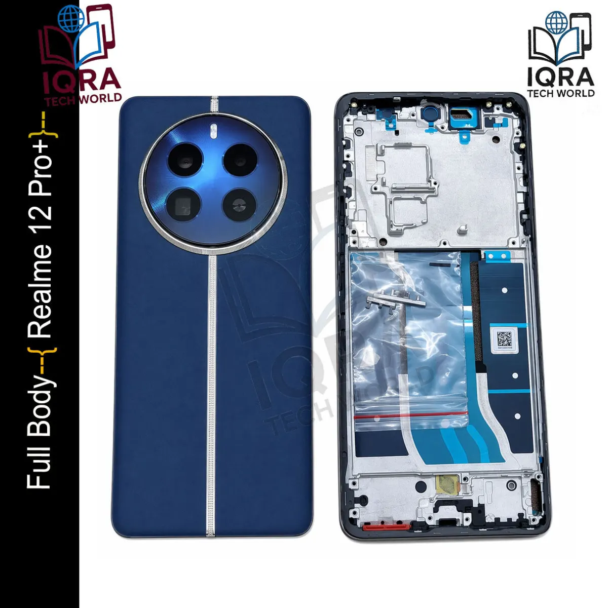 Realme 12 Pro+ Full Body Housing / Middle Frame Chassis with Back Panel Replacement Parts Price in Bangladesh - Mobile.com.bd