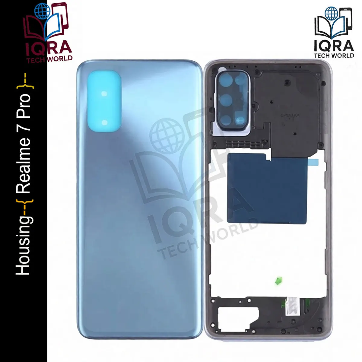 Realme 7 Pro (Backshell) Back Panel with Side Frame Housing(Silver) Back Panels & Housings Price in Bangladesh - Mobile.com.bd